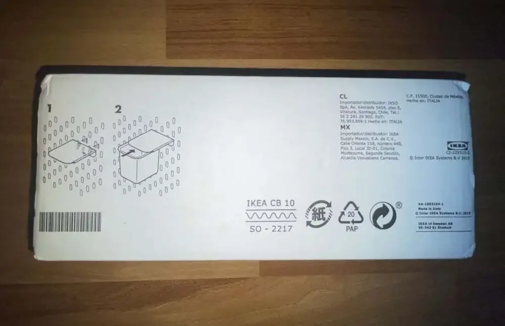 IKEA SKÅDIS Container for Pegboard, Set of 3